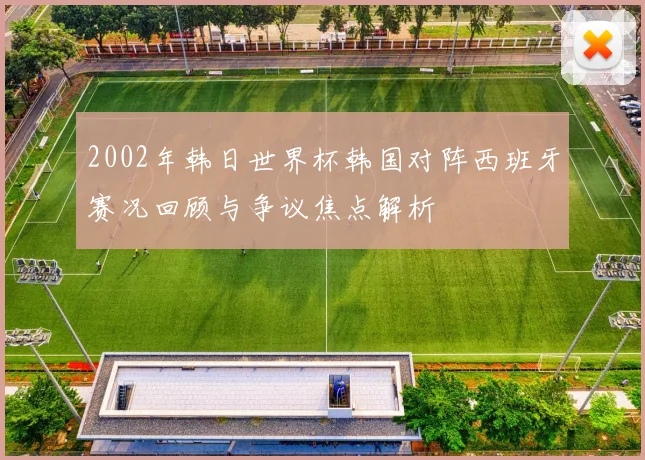 2002年韩日世界杯韩国对阵西班牙赛况回顾与争议焦点解析